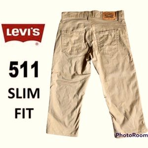 LEVI’S 511 Slim Capri Pants Khakis Size 14 Regular, W 27 L 27 Girl’s